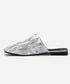 Crinkle Square Backless Mules